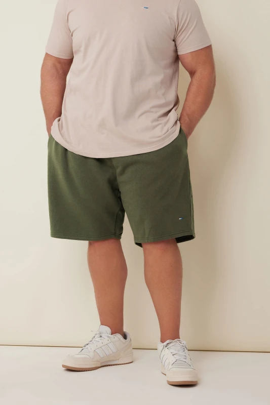 Image of BadRhino BadRhino Men Jogger Shorts in Olive Size: large Olive L Male 5057147765441