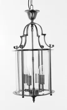 Image of Colchester 4 Light Polished Brass Chain Indoor Lantern