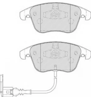 Image of Ferodo FDB4057 Brake Pad Set Front Axle Premier Car
