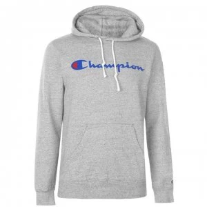 Image of Champion Basic Logo Hoodie - Grey