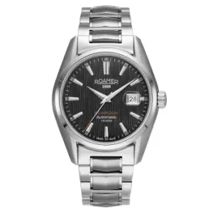 Image of Roamer 210665 41 55 20 Mens Searock Automatic Black Dial Wristwatch