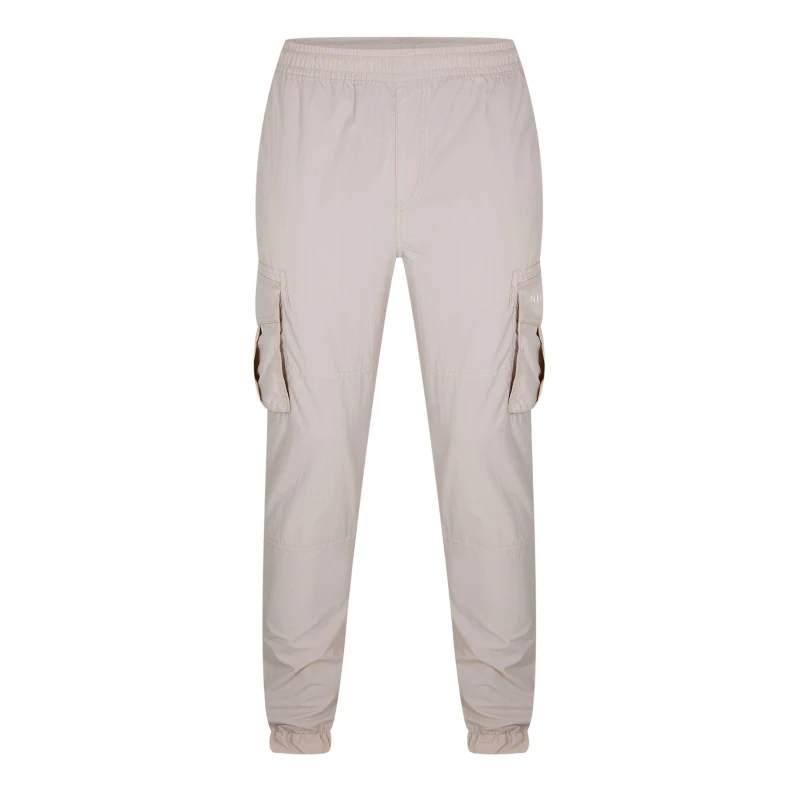 Image of Nicce Cargo Trousers Mens - Beige Beige S