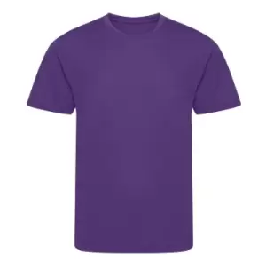 Image of Awdis Childrens/Kids Cool Recycled T-Shirt (9-11 Years) (Purple)
