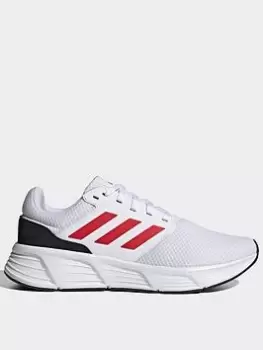 Image of adidas Performance Galaxy 6 Trainers - White/Red, Size 8, Men