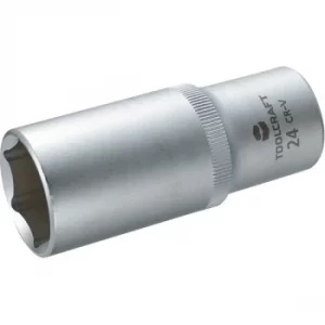 Image of Toolcraft 1/2" Drive Long Reach Socket 24mm
