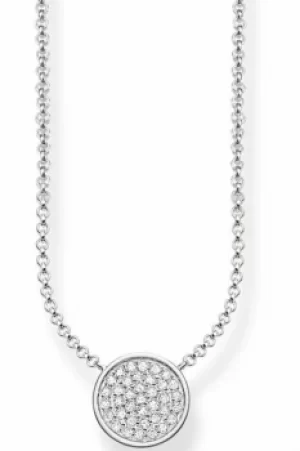 Image of Ladies Thomas Sabo Sterling Silver SPARKLING CIRCLES NECKLACE KE1491-051-14-L45V