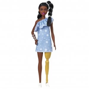 Image of Barbie Fashionista Denim Star Print Doll
