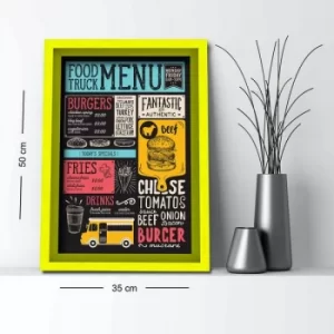 Image of 3550AHS-058 Multicolor Decorative Framed MDF Painting