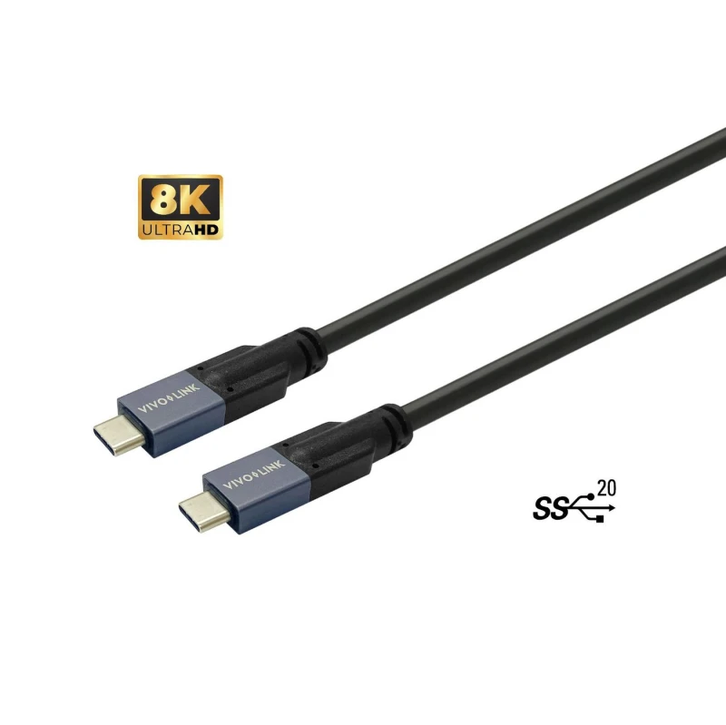 Image of Vivolink PROUSBCMM6 USB cable USB 3.2 Gen 2 (3.1 Gen 2) 6m USB C Blac