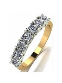 Image of Love Diamond 18Ct White Gold 1Ct Diamond Total 1/2 Eternity Ring