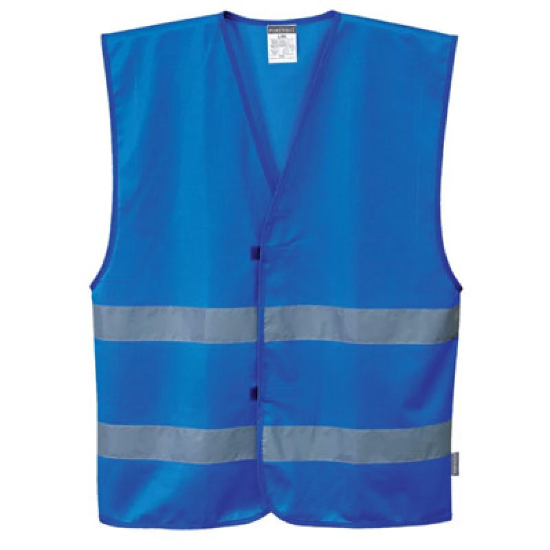 Image of Portwest Iona 2 Band Reflective Safety Vest F474RBR4X/5X Colour: Royal Blue