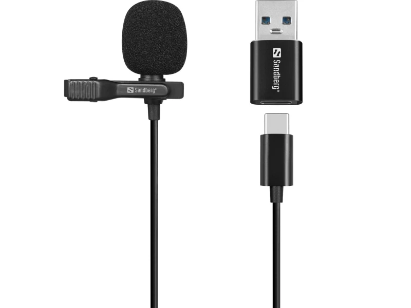 Image of Sandberg Streamer USB Clip Microphone