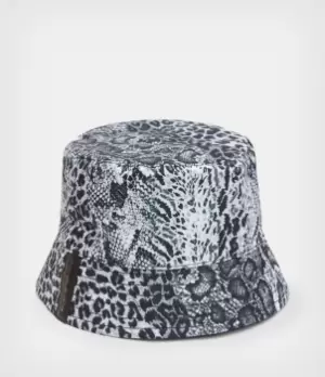Image of AllSaints Womens Noche Reversible Bucket Hat, Black