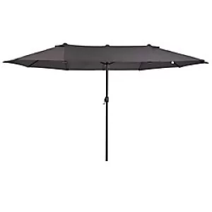 Image of Outsunny Market Umbrella 84D-030V01GY Metal, Polyester Grey