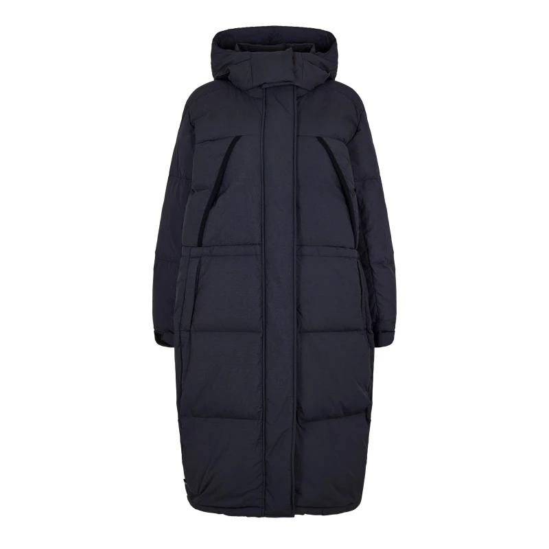 Image of Timberland Womens Puffer Long Parka Black female 8 (XS)