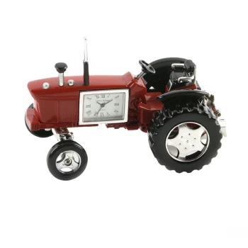 Image of WILLIAM WIDDOP Miniature Clock - Red Tractor