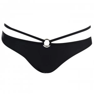 Image of Firetrap Blackseal Eyelet Bikini Briefs - Black