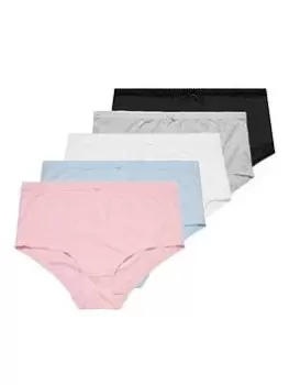 Image of Yours 5pk Solid Full Briefs, White, Size 26-28, Women