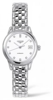 Image of Longines Flagship Silver Strap White Face L42744276 Watch