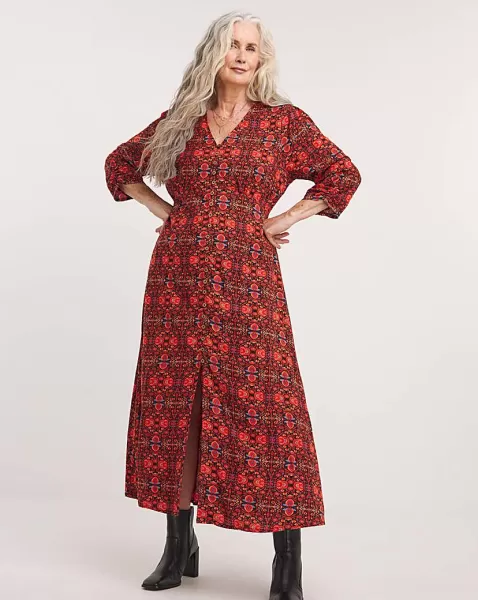 Image of Joe Browns Layla Red Button Dress