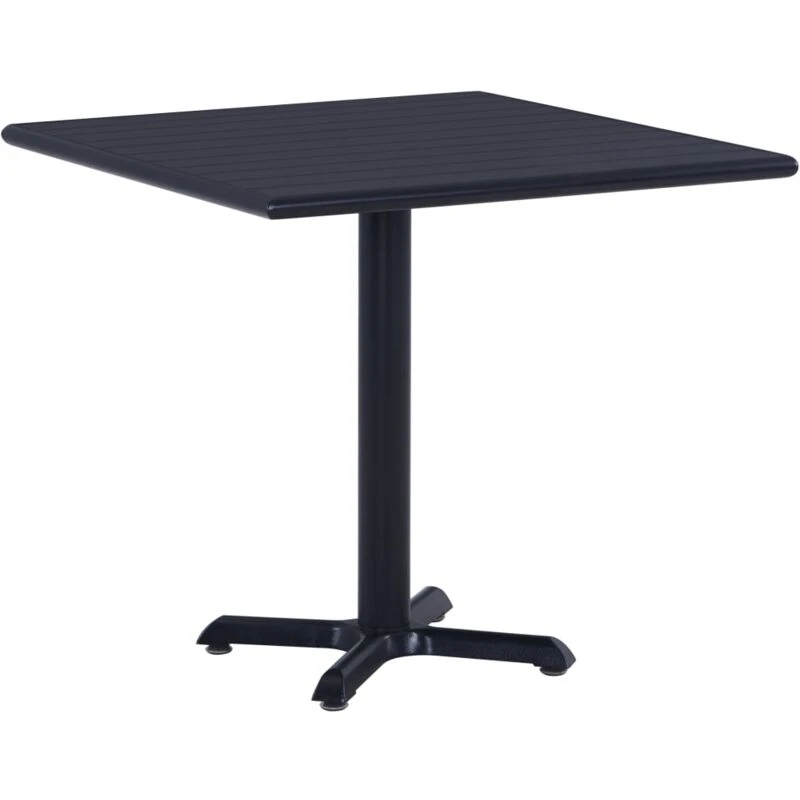 Image of VIDAXL Garden Table Black 80x80x75cm Vidaxl 8719883872216