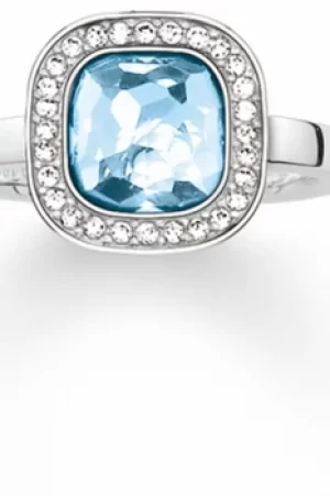 Image of Ladies Thomas Sabo Sterling Silver Size P.5 Ring TR2029-059-1-56