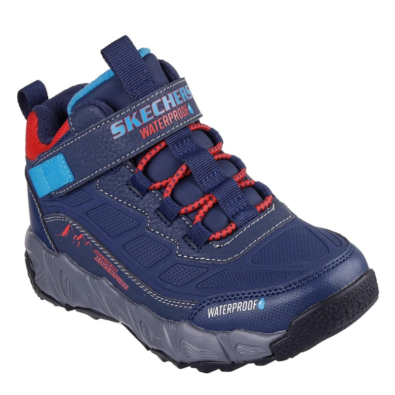 Image of Skechers Unisex Kids Velocitrek Walking Shoes Navy/Red unisex 3 (36)