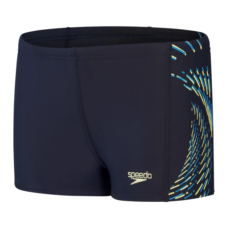 Image of Speedo HyperBoom Panel Aquashort Juniors Boys - Black 11 - 12 Years