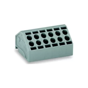 Image of WAGO 806-108 8 Pole 16 Conductor 5mm 10A 45° PCB Terminal Bl for P...