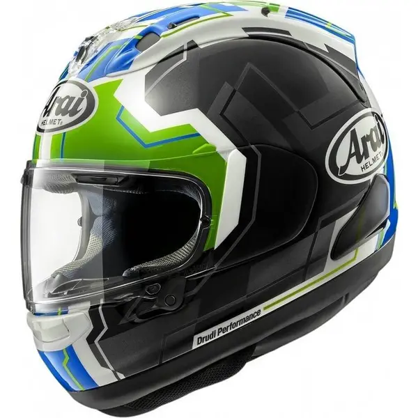 Image of Arai RX-7V EVO JR65 Green Full Face Helmet Size M