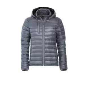 Image of Clique Womens/Ladies Hudson Padded Jacket (S) (Grey)