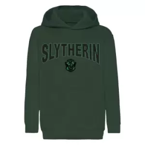 Image of Harry Potter Boys Slytherin Shield Hoodie (5-6 Years) (Green)