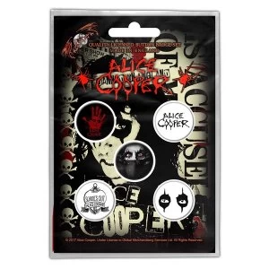 Image of Alice Cooper - Eyes Button Badge Pack