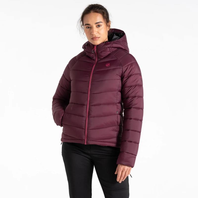 Image of Dare 2b Womens Torrek Mountain Baffled Jacket in Purple Size: 8 Purple Female 8
