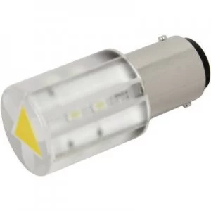 Image of LED bulb BA15d Yellow 230 V AC 100 mcd CML