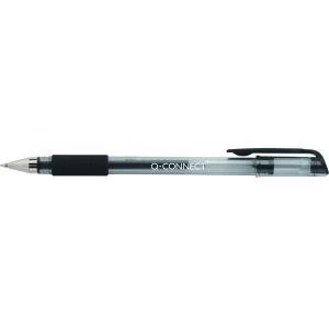 Image of Q-Connect Gel Rollerball Pen Medium Black Pack of 10 KF21716