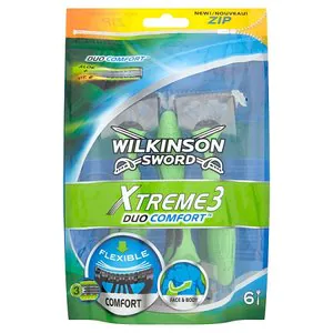Image of Wilkinson Sword Xtreme 3 Duo Comfort disposables 6s