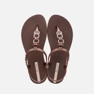 Image of Ipanema Womens Charm Links Sandals - Bronze - UK 3