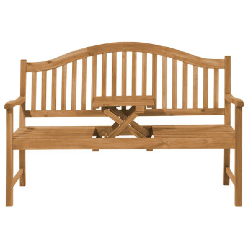 Image of Beliani Garden Bench Hilo 150 Cm Acacia Wood Brown