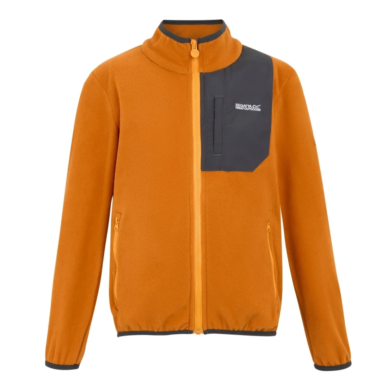 Image of Children's zipped fleece Regatta Frankie Orange Male 13 ans