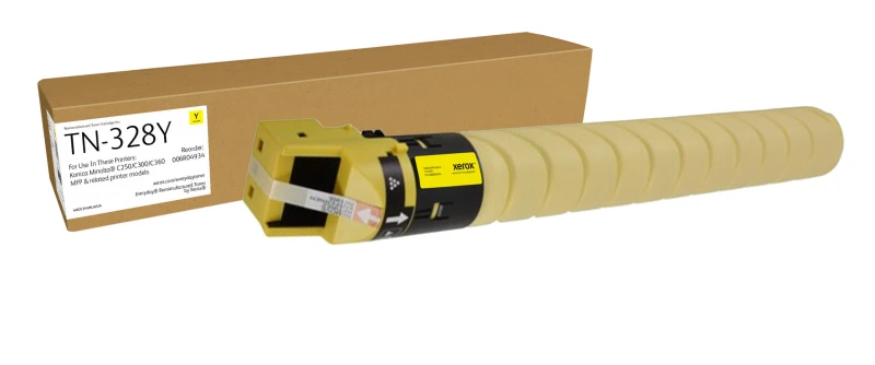 Image of Xerox Everyday Yellow Remanufactured Toner by Xerox compatible with Konica Minolta AAV8250 (AAV8250), Standard capacity 006R04934