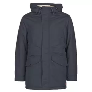 Image of Jack Jones JJEWETLAND mens Parka in Blue - Sizes S,M,L,XL