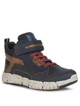 Image of Geox Boys Flexyper Boot - Navy Red