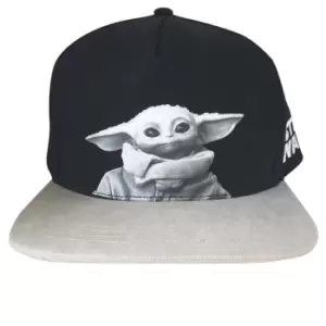 Image of Star Wars: The Mandalorian Snapback Cap (One Size) (Black/Grey)