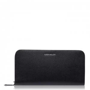 Image of Karen Millen Abbey Ziparound Purse - BLACK