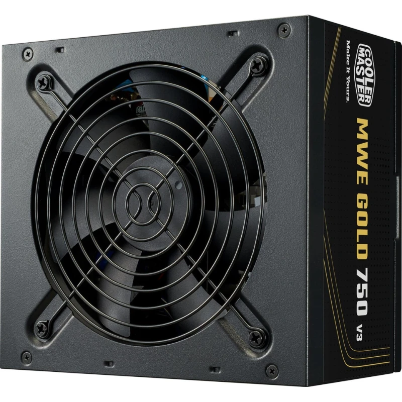Image of Cooler Master 750W MWE Gold V3 ATX3.1 80 Plus Gold Power Supply - Black - MPE-7506-ACAG-BUK