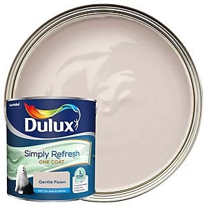 Image of Dulux Simply Refresh One Coat Gentle Fawn Matt Emulsion Paint 2.5L