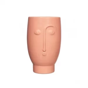 Image of Sass & Belle Face Vase Matt Pink
