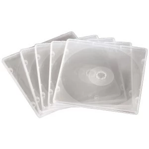 Image of Hama Slim CD Box, PP, pack of 20, transparent