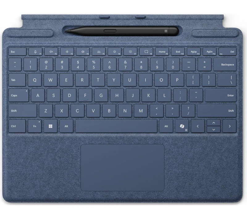 Image of Microsoft Surface Pro Typecover & Surface Slim Pen 2 Bundle - Alcantara Sapphire, Blue 196388357116